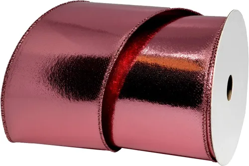 Miniatura 11 de Morex Ribbon alámbrico Lamé cinta, 2 – 1/2" X 10 yd, color dorado