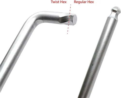 Miniatura 6 de K Tool 75450 - Juego de extractor de tornillos hexagonales dañados, rango métrico de 9 piezas de 0.059 in a 0.394 in, extractores de extremo