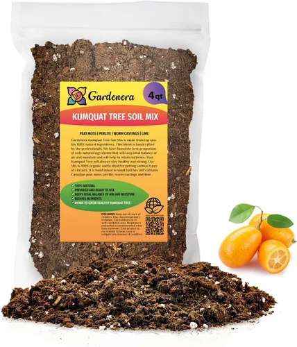 Miniatura 34 de Gardenera 's Premium Kumquat Soil Mix - Suelo para macetas de drenaje rápido para cultivar y trasplantar cítricos Japonica - 1 cuarto de galón