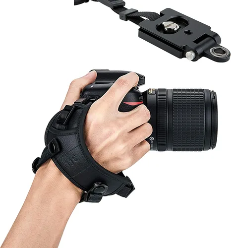 JJC Pro - Correa de mano para cámara sin espejo, con placa tipo Arca, para Canon EOS R Rp Nikon Z6 Z7 Panasonic S1 S1R Sony A7 A7R A7S II III a6500