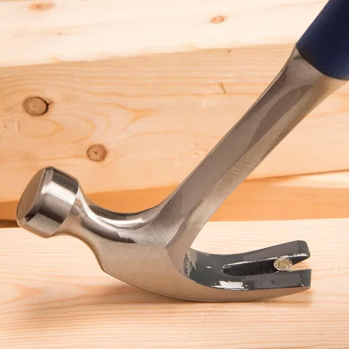Miniatura 6 de ESTWING Martillo - Garra curvada de 16 oz con cara lisa y agarre de reducción de golpes - E3-16C, plateado