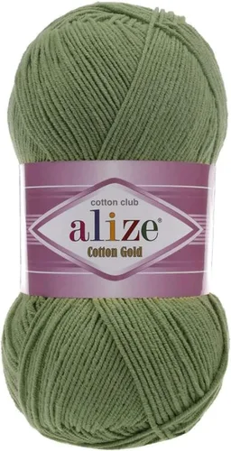 Miniatura 43 de 55% algodón 45% acrílico Alize Cotton Gold Yarn 1 madeja/bola 3.53 oz 360 yardas (1-crema)