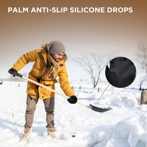 Miniatura 7 de LIFECT Guantes de invierno, guantes para clima frío, guantes cálidos para hombres y mujeres, guantes antideslizantes para pantalla táctil