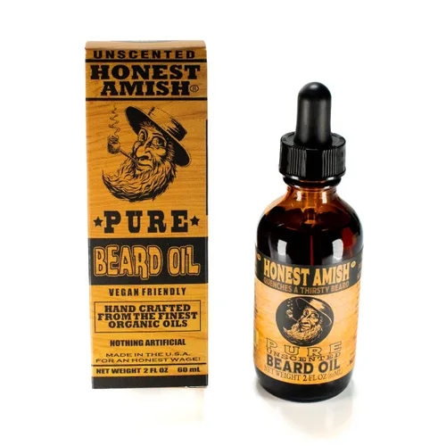 Miniatura 2 de Honest Amish, aceite puro de barba, 2 onzas, sin fragancia
