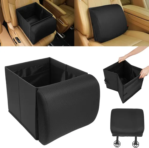 Miniatura 9 de MIKKUPPA Organizador de maletero de automóvil, organizador plegable de maletero pequeño con diseño dividido para alimentos, organizadores