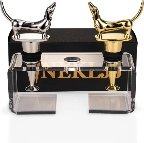 Tapón decorativo para botella de vino de perro salchicha, tapón de vino para regalo, bonito tapón de vino, accesorios únicos para vino