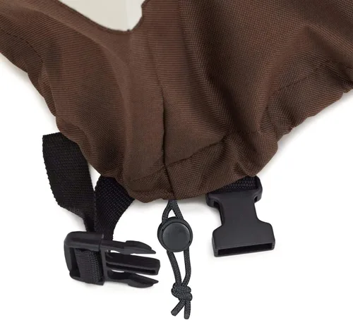 Miniatura 3 de Amazon Basics Funda de sofá de 2 plazas para exteriores, funda para muebles de patio, impermeable, anti-UV, duradera, beige/marrón