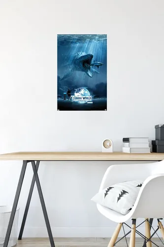 Miniatura 4 de Trends International Jurassic World - Póster de pared de agua, 14.725 x 22.375 pulgadas, versión premium sin marco