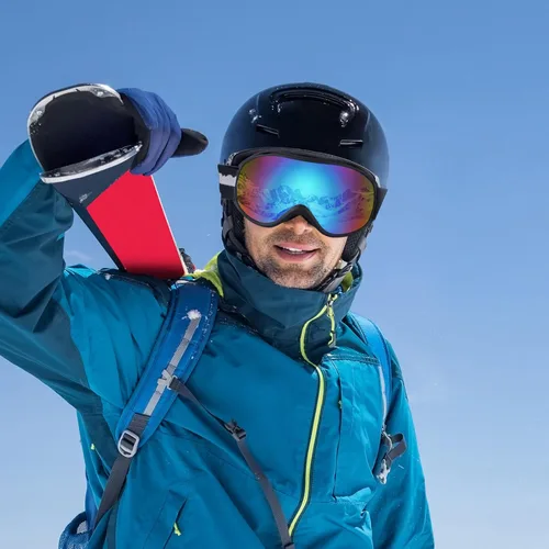 Miniatura 6 de Supertrip Gafas de esquí para hombres y mujeres, antivaho para nieve, protección UV, gafas de snowboard para adultos y jóvenes