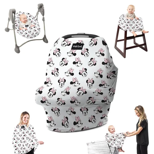 Miniatura 11 de Milk Snob Disney Un Deseo Hecho Realidad 5-en-1 Cubierta para Bebé, para Lactancia, Asiento de Coche, Portabebé, Cochecito, Silla Alta, Cesta