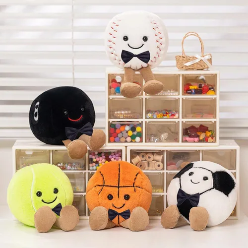 Miniatura 5 de Muñeco de peluche realista de felpa suave y grande para Halloween, juguete de peluche de béisbol de 6 pulgadas, el mejor cumpleaños, Navidad