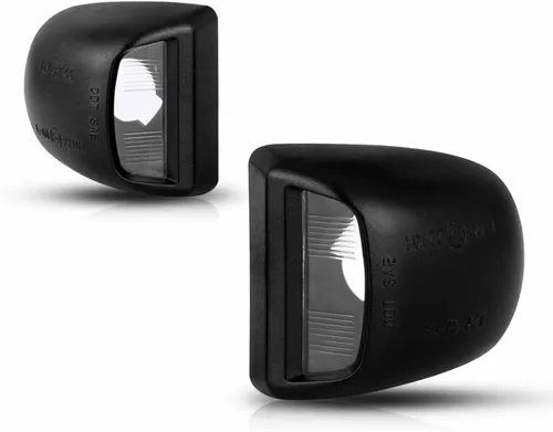 LESAUCE Carcasa de luz LED de matrícula para Chevy Silverado 1500 2500 3500 Suburban Tahoe GMC Sierra Yukon XL para Escalade, negro, 2 unidades