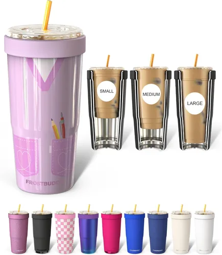 Miniatura 49 de Frost Buddy Togo Buddy 30oz Stainless Steel Vacuum Insulated Tumbler To Go Coffee Cup – Iced Coffee Sleeve, Travel Mug, Thermal Cup for Hot & Cold