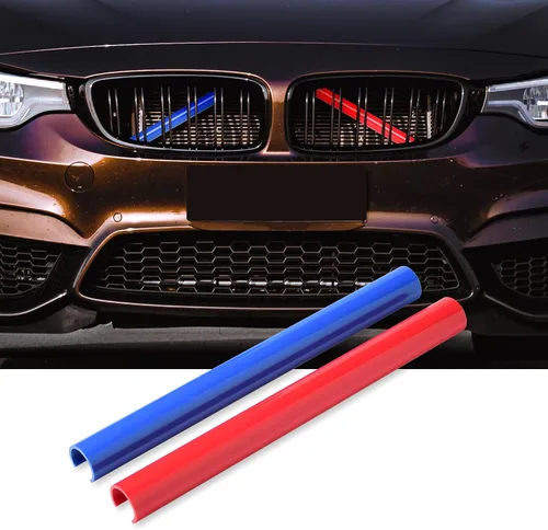 Miniatura 12 de AggAuto Compatible con BMW Insertos de Parrilla con Rayas para Serie 1/2/3/4/5 (F20 F21 F22 F23 F30 F31 F32 F33 F34 F36 F45 F46) 2011-2021
