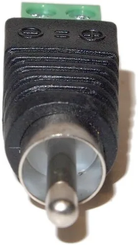 Miniatura 4 de Evertech 10 unids RCA macho jack a audio video tornillo terminal conector CCTV AV Balun