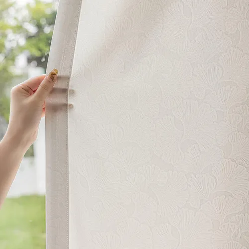 Miniatura 8 de 2 paneles de cortinas traslúcidas blancas de 54 pulgadas de largo, paneles transparentes de lino con textura para ventana, cortinas plisadas