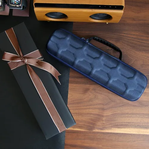 Miniatura 6 de Besforu Caja organizadora de relojes duros para hombres o mujeres, funda de viaje para 5 relojes, soporte portátil para relojes de pulsera y relojes
