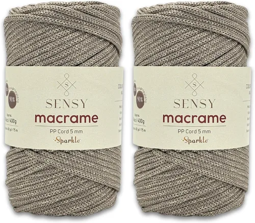 Miniatura 16 de Sensy - Cuerda de poliéster prémium de 0.197 in, 104 yardas, 100% polipropileno, cordón de macramé de 0.197 in, cuerda de ganchillo para bolsa