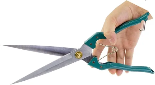 Miniatura 3 de Tijeras de mano para jardinería o esquila de ovejas - Tijeras topiarias/setos de acero inoxidable manganeso para poda GD-010-S