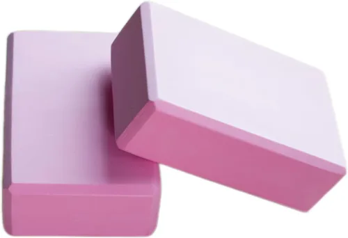 Miniatura 6 de Bloques de yoga de alta densidad de espuma EVA de 2 paquetes de 9 x 6 x 3 pulgadas cada uno, apoyo, ligero con bordes biselados para yoga, pilates