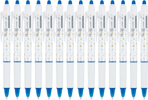 Miniatura 11 de Pilot FriXion Clicker - Bolígrafos de gel borrables, punta fina (0.027 pulgadas), tinta negra, paquete de 14 bolígrafos recargables, de escritura