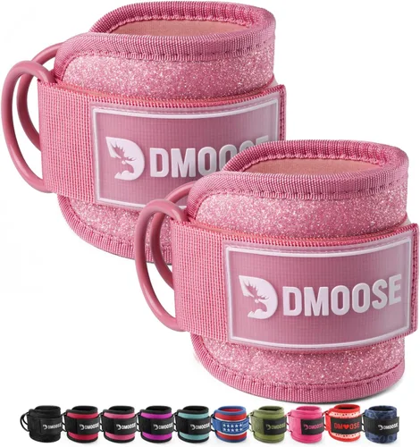 Miniatura 21 de DMoose Fitness Ankle Strap for Cable Machine - One Size Fit with Premium Padding Cuffs, Ankle Bands for Working Out, Booty Workouts, Leg Extension
