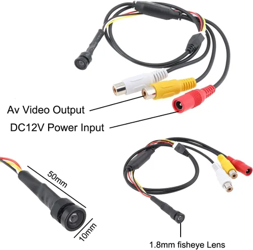 Miniatura 2 de CCTV mini cámara de seguridad HD 0.071 in 120degree gran angular 1000tvl tubo serpiente cámara de inspección mini cámara de vigilancia CCTV