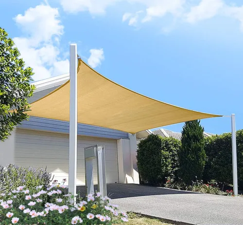 Miniatura 11 de Toldo tipo vela para patios, pérgolas, patios traseros, jardines y exteriores, rectangular, tela para sombra que bloquea los rayos ultravioleta, 6 x