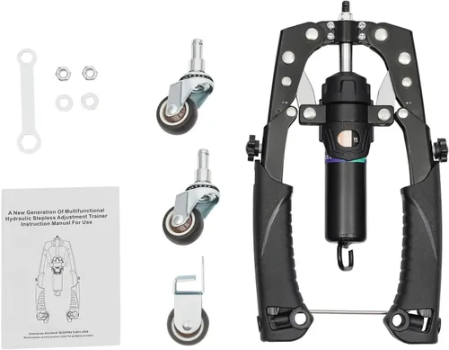 Miniatura 9 de Mymus CoreFlex Twister Pro, máquina de prensa de pecho de energía hidráulica, barra giratoria ajustable todo en uno, 22-440 libras, entrenador