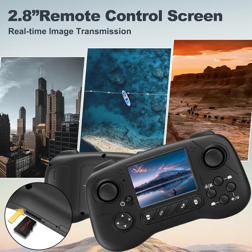 Miniatura 2 de Dron F179 con cámara 1080P, motores sin escobillas, control de evitación de obstáculos y WIFI, vuelo de trayectoria, giro 3D, posicionamiento