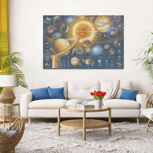 Miniatura 4 de Ravensburger - Odisea espacial - Rompecabezas de 5000 piezas - Representación bellamente vívida de nuestro sistema solar galáctico y datos cósmicos