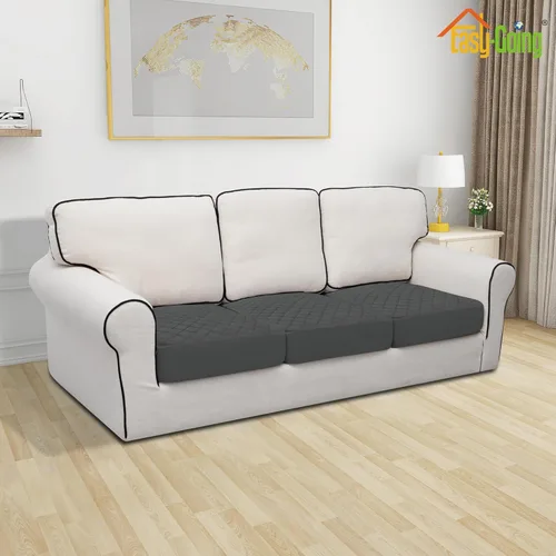 Miniatura 2 de Easy-Going Fundas de Cojines de Sofá Impermeables, Fundas Antideslizantes a Prueba de Fugas para Asientos de Sofá, Protector de Muebles Acolchado