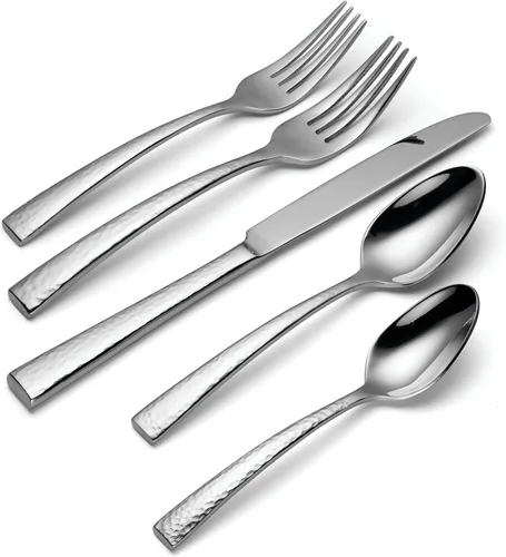Miniatura 2 de Oneida Cabria - Juego de cubiertos finos de 20 piezas, acero inoxidable 18/10, apto para lavavajillas, juegos de utensilios de cocina, cuchillos
