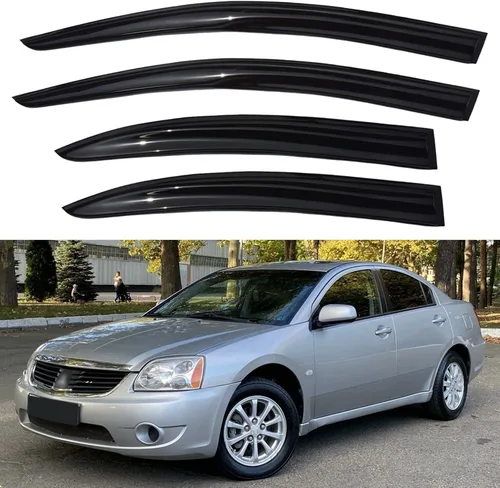 Miniatura 51 de YQAUTEC Viseras de Ventana Protectores de Lluvia para Honda Civic 2022 2023 2024 2025 2026, Deflectores de Viento de Ventilación de Ventana Fuera