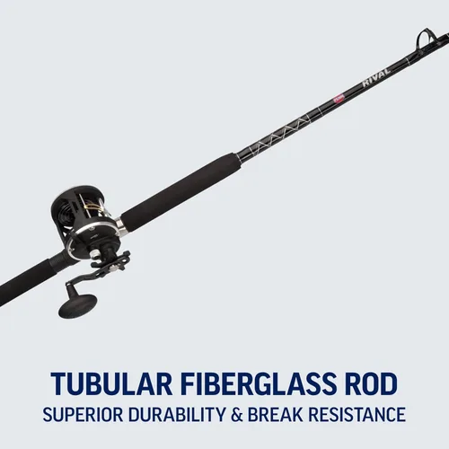 Miniatura 7 de Penn Rival II Level Wind Conventional Rod and Reel Combo