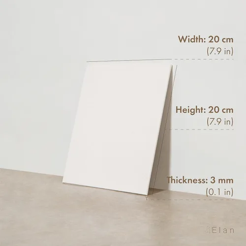 Miniatura 2 de Elan Tableros de lienzo para pintar de 7.9 x 7.9 pulgadas, paquete de 12 lienzos en blanco 100 % algodón sin ácidos para pintar de 8 onzas, paneles