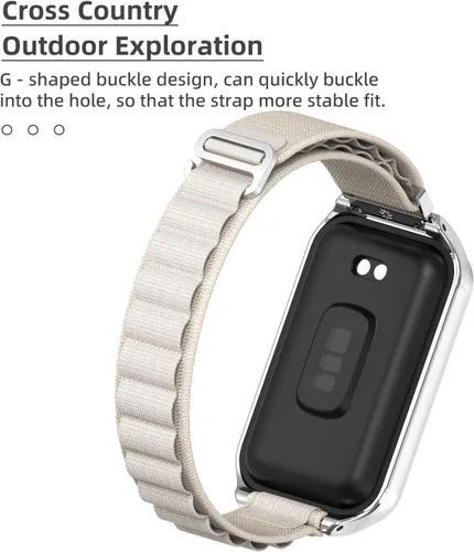 Miniatura 7 de Strap for Amazfit Band 7 Nylon Replacement Strap Watch Wrist Band Smart Bracelet Accessories for Amazfit 7