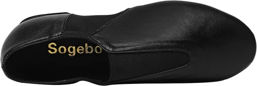 Miniatura 5 de Zapatos de jazz para niños, suela de cuero, para bailar para niñas y niños (niños pequeñosniños grandes)