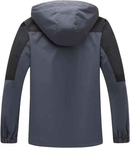 Miniatura 7 de GIISAM Chaqueta de lluvia para hombre, impermeable, ligera, para exteriores, rompevientos con capucha
