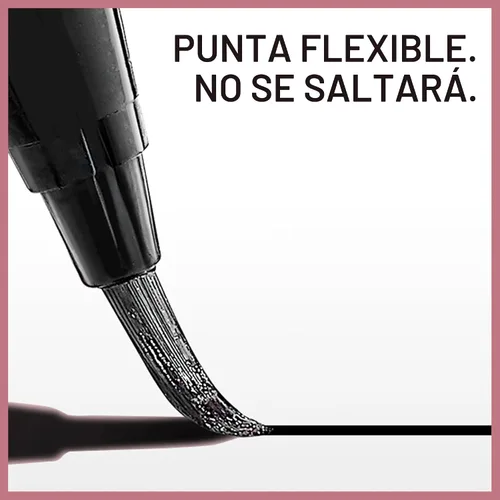 Miniatura 4 de Maybelline Hyper Easy - Delineador líquido de ojos, acabado satinado, fórmula a prueba de agua, delineador de ojos, Pitch Black, 0.018 Fl.oz.