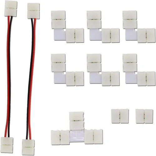 Miniatura 7 de Paquete completo de los kits completos de la luz de tira llevada amarilla de Dimmable con los equipos completos de los conectores