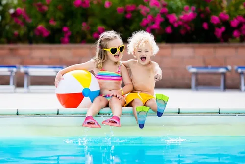 Miniatura 6 de Aletas de natación para niños, aletas cortas para jóvenes, aletas de entrenamiento de natación para natación de regazo, para niños y niñas