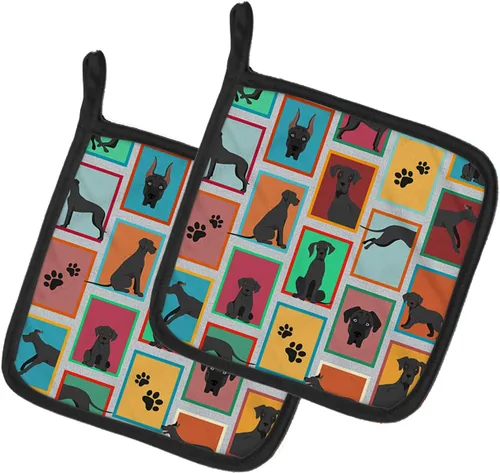 Miniatura 8 de Caroline's Treasures MLM1149PTHD - Juego de soportes para ollas de cocina resistentes al calor, almohadillas calientes para horno para cocinar