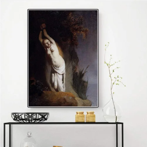Miniatura 25 de Rembrandt - Kit de pintura de diamantes para adultos, 5D con taladro redondo completo, kit de pintura de diamantes para decoración del hogar