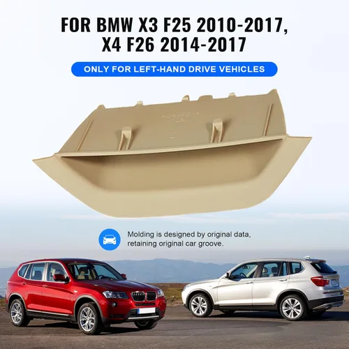 Miniatura 4 de para BMW X3 X4 Funda de Reposabrazos de Puerta, Moldura de Tirador de Manija de Puerta Interior del Automóvil, Moldura del Contenedor del Lado