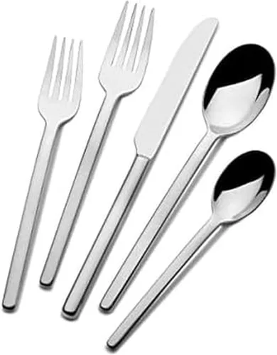 Miniatura 6 de Mikasa Harmony - Juego de cubiertos de 45 piezas, acero inoxidable 18/10 para 8, incluye tenedores, cuchillos, cucharas y juego de utensilios