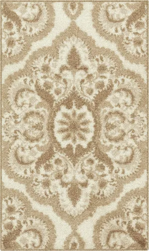 Miniatura 40 de Maples Rugs - Alfombra antideslizante Vivian, para pasillo o entrada, patrón de medallones [fabricada en Estados Unidos], 2 x 6 pies, color gris