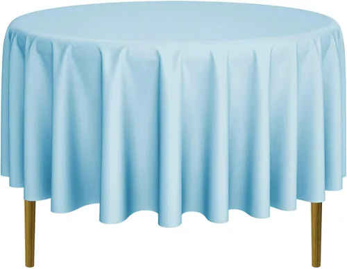 Miniatura 29 de Lann's Linens - 10 manteles redondos de tela de poliéster para bodas/banquetes/restaurantes (varios colores y tamaños)