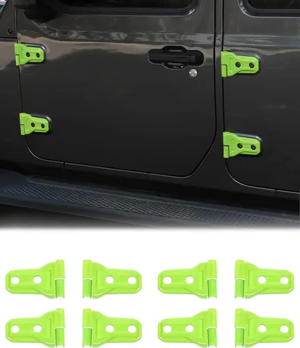Miniatura 14 de JeCar Cubiertas de Bisagras de Puerta ABS Accesorios Exteriores para Jeep Wrangler JK JKU 2007-2018, Negro