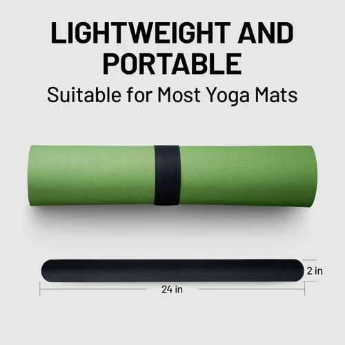 Miniatura 6 de Slim Panda Yoga Mat Strap Slap Band, One Snap Keeps Mats Tightly Rolled, Heavy-Duty Clasp Fits Most Size Mats(24" L X 2" W)